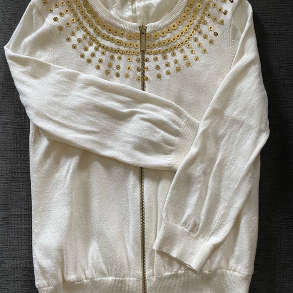 Women’s Micheal Kors Zip cardigan Sweater  M - Picture 6 of 6
